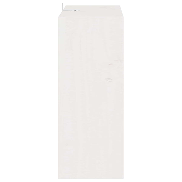 Viinipukki 2 kpl Valkoinen 62 x 25 x 62 cm Massiivinen mänty