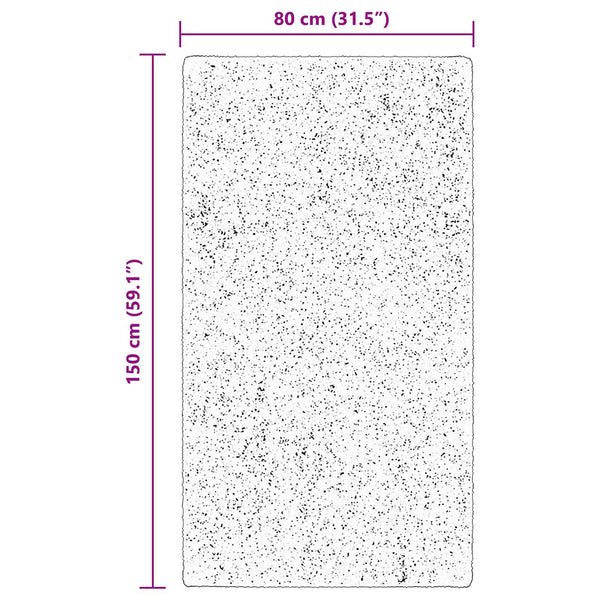 Matto HUARTE Ruskea 80 x 150 cm 100% polyesteri Litteä