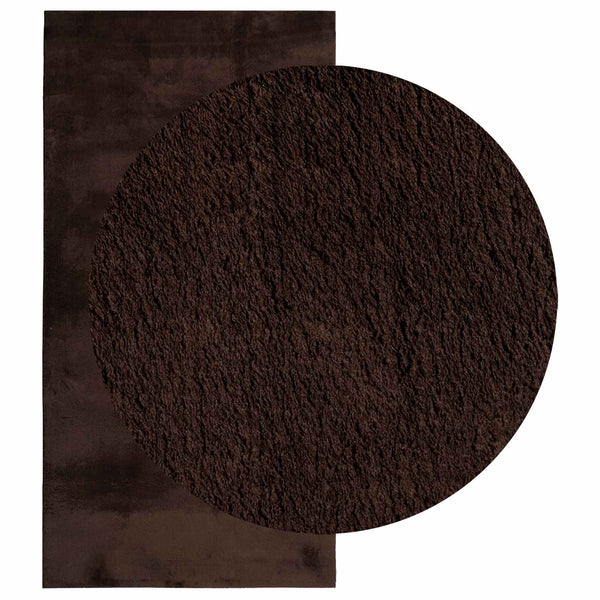 Matto HUARTE Ruskea 80 x 150 cm 100% polyesteri Litteä
