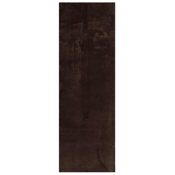 Matto HUARTE Ruskea 80 x 250 cm 100% polyesteri Litteä