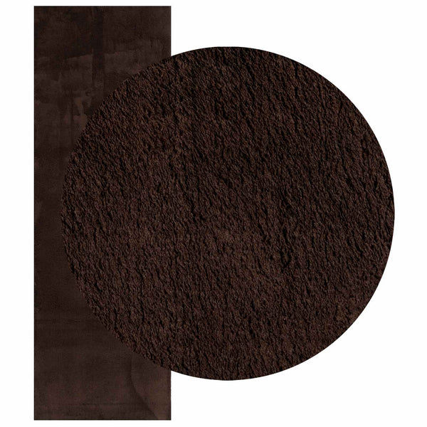 Matto HUARTE Ruskea 80 x 250 cm 100% polyesteri Litteä