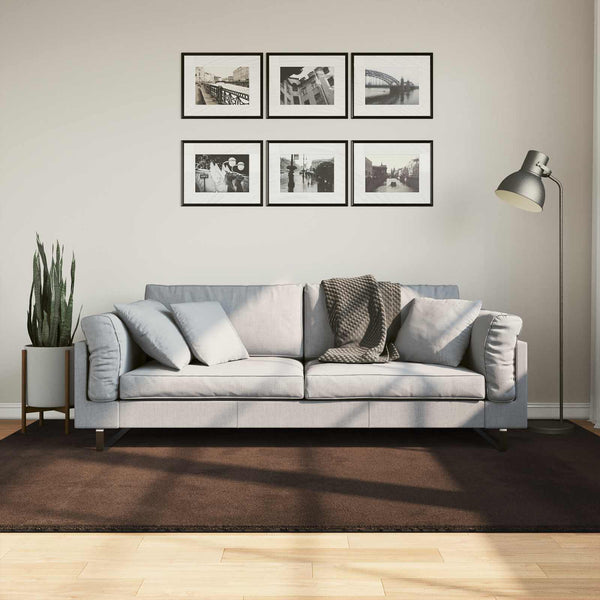 Matto HUARTE Ruskea 160 x 230 cm 100% polyesteri Litteä