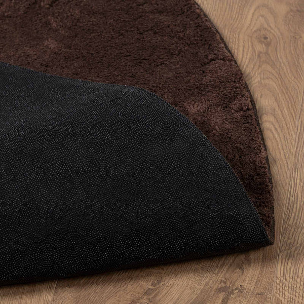 Keskikorkea pehmeä ja konepestävä matto HUARTE Ruskea Ø 160 CM