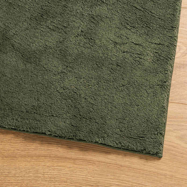 Matto HUARTE Metsänvihreä 80 x 750 cm 100% polyesteri Litteä
