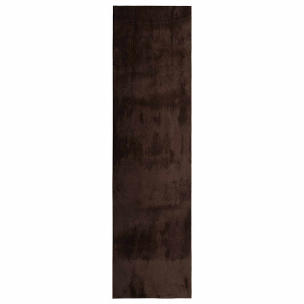 Matto HUARTE Ruskea 80 x 750 cm 100% polyesteri Litteä