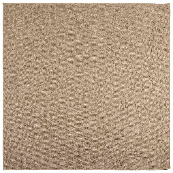 Sisä- ja ulkorug AGIRA Luonnollinen 200 x 200 cm Polyesteri