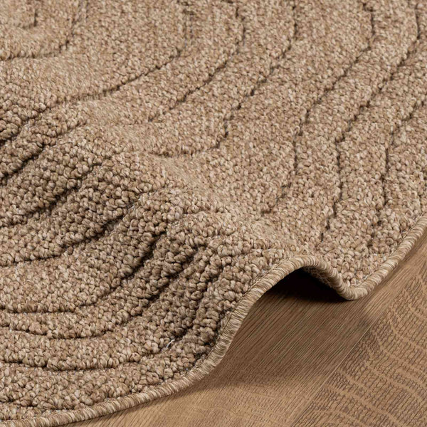 Sisä- ja ulkorug AGIRA Luonnollinen Ø 120 CM Polyesteri