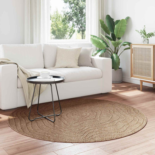 Sisä- ja ulkorug AGIRA Luonnollinen Ø 120 CM Polyesteri