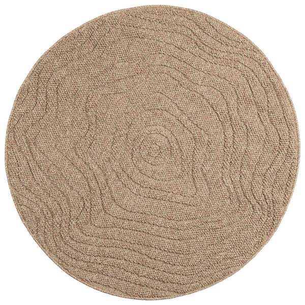 Sisä- ja ulkorug AGIRA Luonnollinen Ø 200 CM Polyesteri