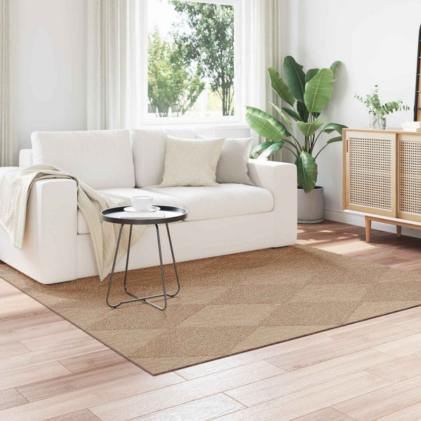Sisä- ja ulkorug AGIRA Luonnollinen 200 x 200 cm Polyesteri