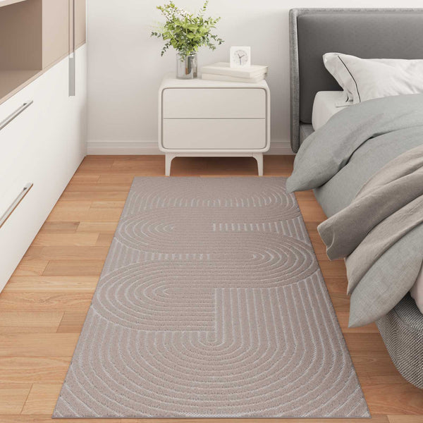 Sisä- ja ulkorug PALMERAS Beige 80 x 150 cm Polyesteri
