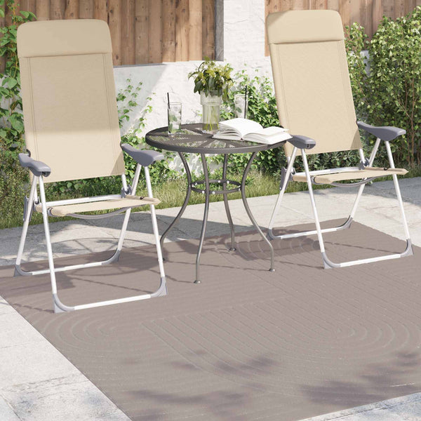 Sisä- ja ulkorug PALMERAS Beige 120 x 120 cm Polyesteri