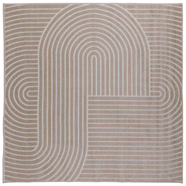 Sisä- ja ulkorug PALMERAS Beige 200 x 200 cm Polyesteri