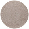Sisä- ja ulkorug PALMERAS Beige Ø 160 CM Polyesteri