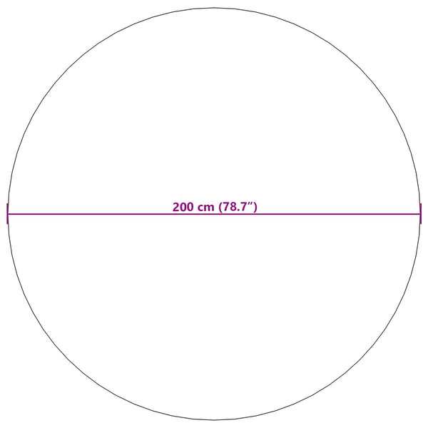 Sisä- ja ulkorug PALMERAS Beige Ø 200 CM Polyesteri