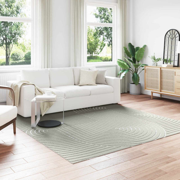 Sisä- ja ulkorug PALMERAS Vihreä 240 x 240 cm Polyesteri