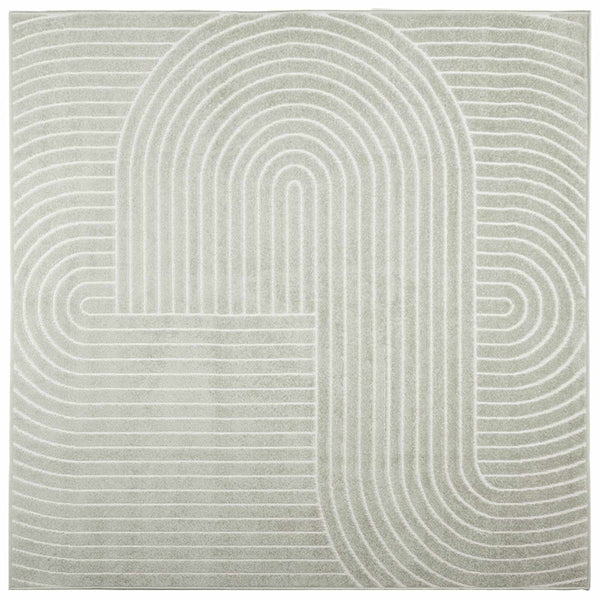 Sisä- ja ulkorug PALMERAS Vihreä 240 x 240 cm Polyesteri