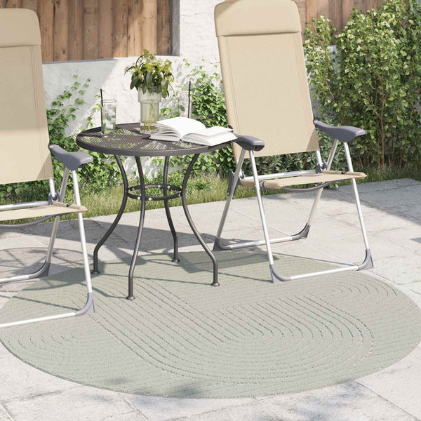 Sisä- ja ulkorug PALMERAS Vihreä Ø 120 CM Polyesteri