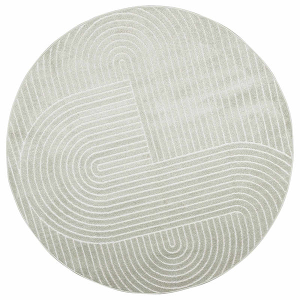 Sisä- ja ulkorug PALMERAS Vihreä Ø 120 CM Polyesteri