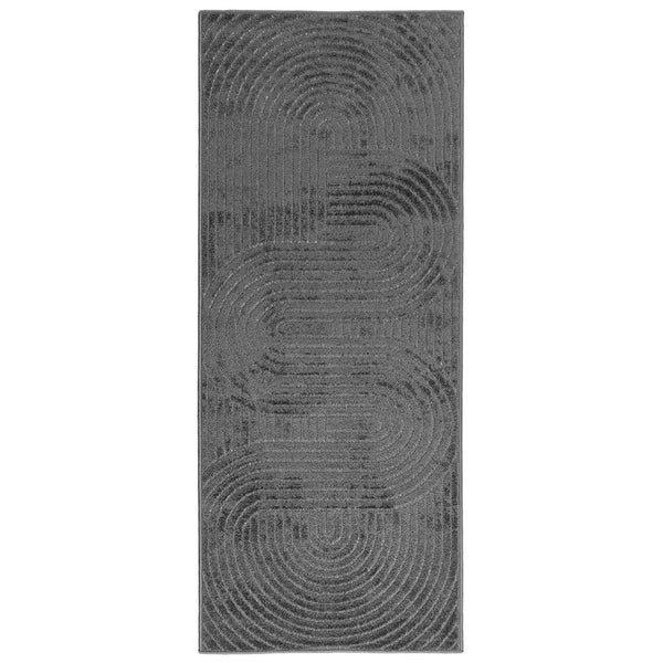 Sisä- ja ulkorug PALMERAS Antrasiitti 200 x 80 cm Polyesteri