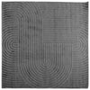 Sisä- ja ulkorug PALMERAS Antrasiitti 120 x 120 cm Polyesteri