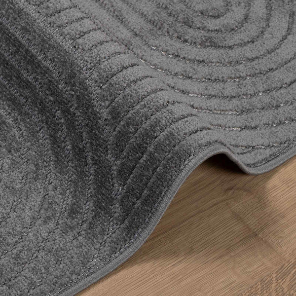 Sisä- ja ulkorug PALMERAS Antrasiitti 200 x 200 cm Polyesteri
