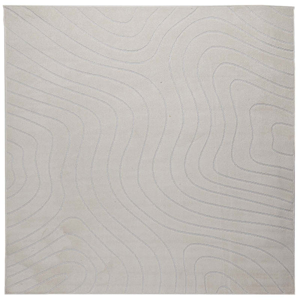 Sisä- ja ulkorug PALMERAS Kerma 200 x 200 cm Polyesteri