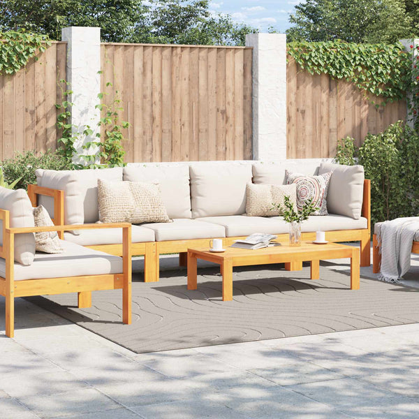 Sisä- ja ulkorug PALMERAS Kerma 240 x 240 cm Polyesteri