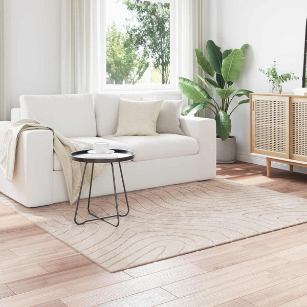 Sisä- ja ulkorug PALMERAS Beige 200 x 200 cm Polyesteri