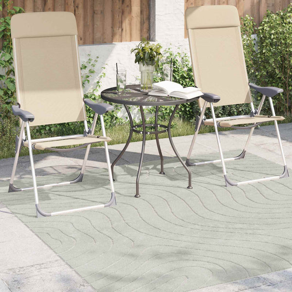 Sisä- ja ulkorug PALMERAS Vihreä 200 x 200 cm Polyesteri
