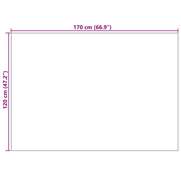 Sisä- ja ulkorug PALMERAS Antrasiitti 120 x 170 cm Polyesteri