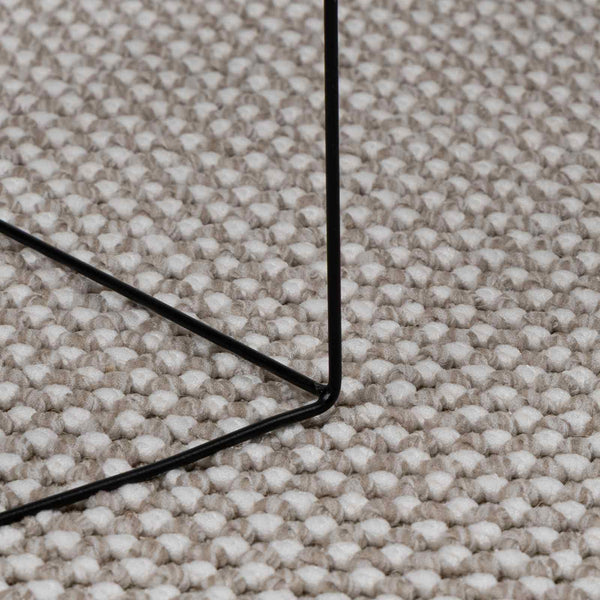 Sisämattu LUGO Kermainen ja taupe Ø 120 cm Polyesteri