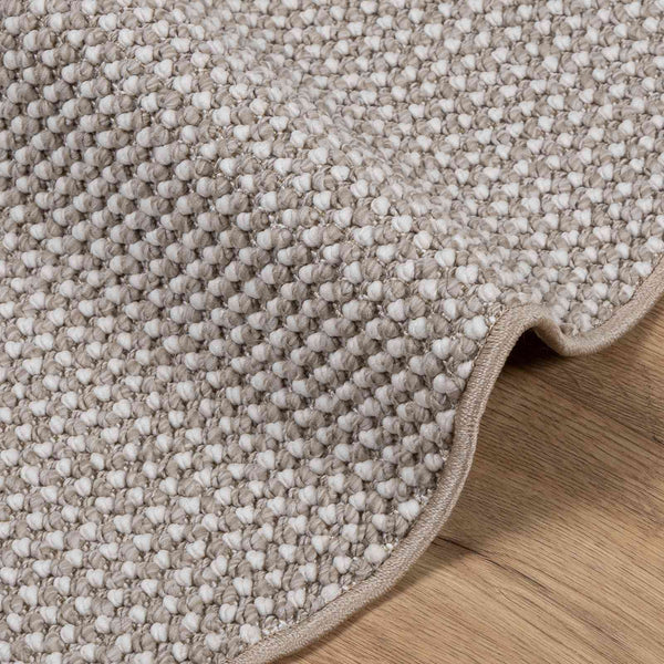 Sisämattu LUGO Kermainen ja taupe Ø 160 cm Polyesteri