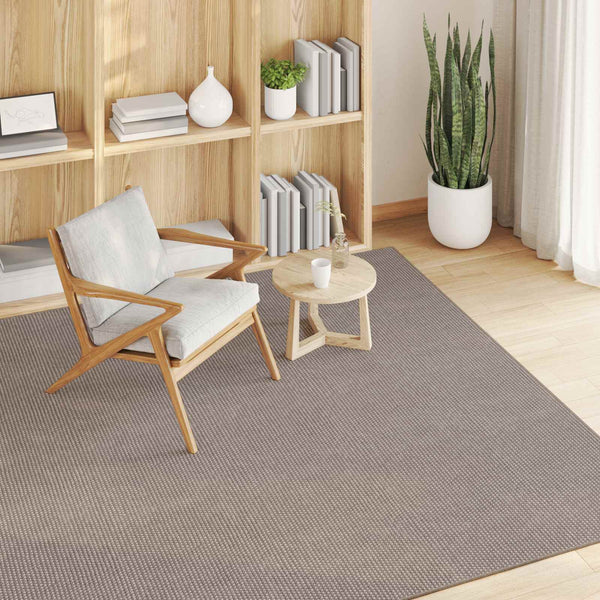 Sisämattu LUGO Kermainen ja taupe 200 x 200 cm Polyesteri