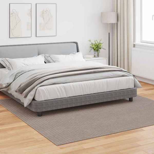 Sisämattu LUGO Kermainen ja taupe 240 x 240 cm Polyesteri
