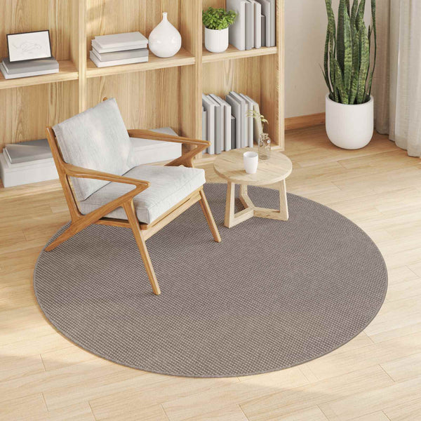Sisämattu LUGO Kermainen ja taupe Ø 160 cm Polyesteri