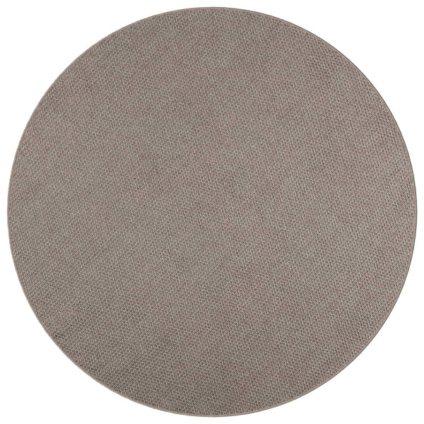 Sisämattu LUGO Kermainen ja taupe Ø 200 cm Polyesteri