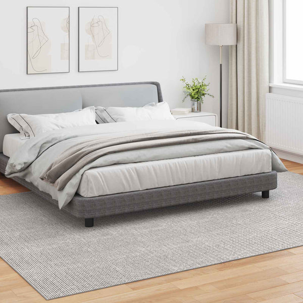 Sisämattu LUGO Kermanvärinen ja harmaa 200 x 280 cm Polyesteri