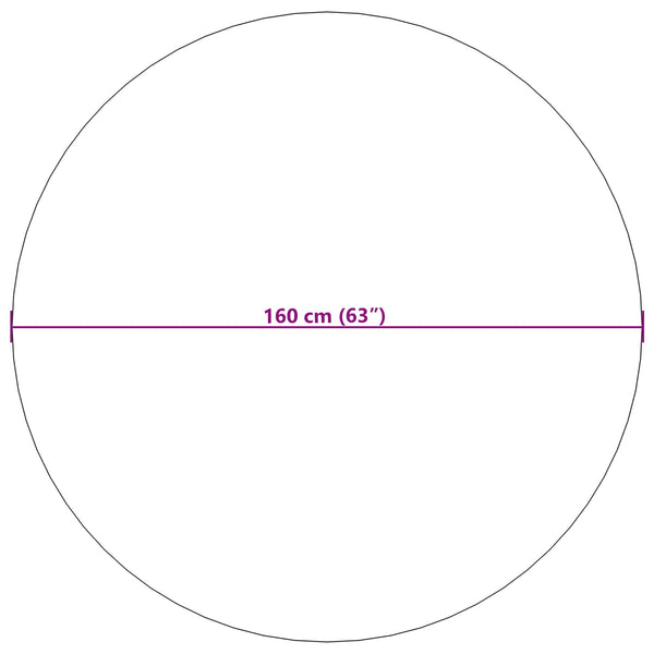 Sisämattu LUGO Kermanvärinen ja harmaa Ø 200 CM Polyesteri