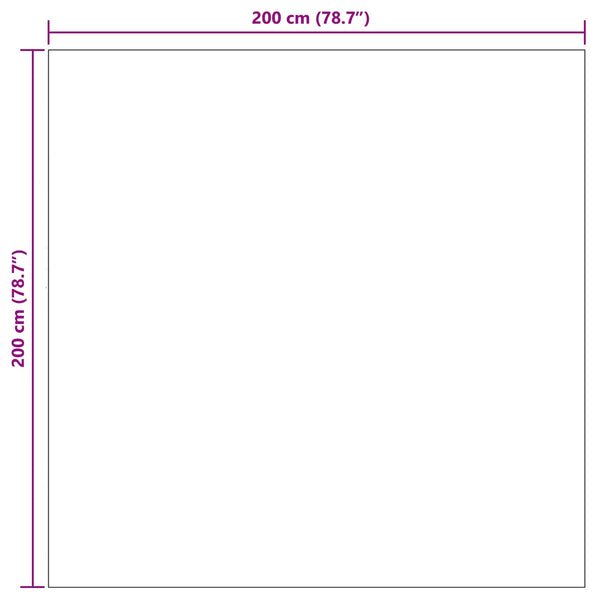 Alue matot Neliö SIROLO Beige 200 x 200 cm Polyesteri