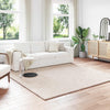 Alue matot Neliö SIROLO Beige 240 x 240 cm Polyesteri