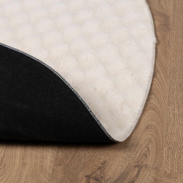 Alue matot Pyöreä SIROLO Beige Ø 200 CM Polyesteri