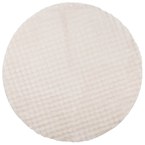 Alue matot Pyöreä SIROLO Beige Ø 200 CM Polyesteri