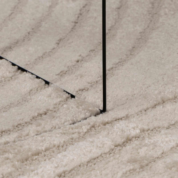 Sisämattu GALATI Beige Ø 120 CM Polyesteri