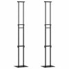 Messunäytöt 2 kpl Musta 30 x 23,5 x 210 cm Teräs