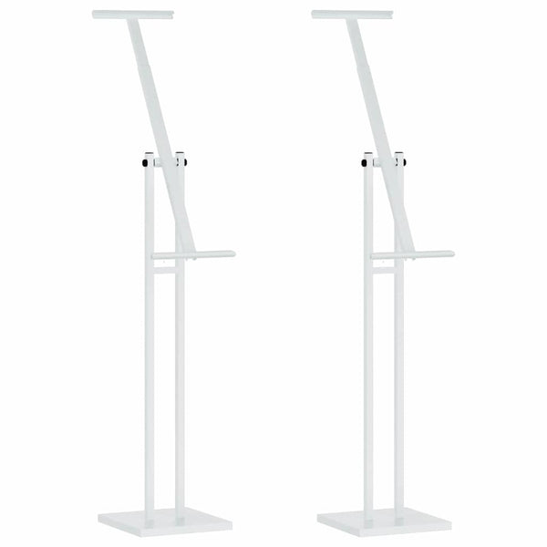 Messunäytöt 2 pcs Valkoinen 26.5 x 26.5 x 127 cm Rauta