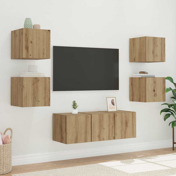 TV-seinäkaappi Taidekoivu 30,5 x 35 x 30 cm Tekninen puu