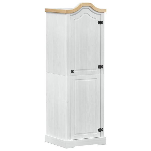 Vaatekaapit ovella Valkoinen 55 x 52 x 170 cm Massiivinen mänty