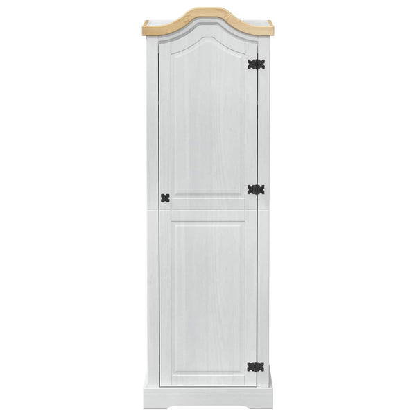 Vaatekaapit ovella Valkoinen 55 x 52 x 170 cm Massiivinen mänty