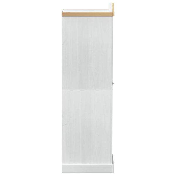 Vaatekaapit ovella Valkoinen 55 x 52 x 170 cm Massiivinen mänty